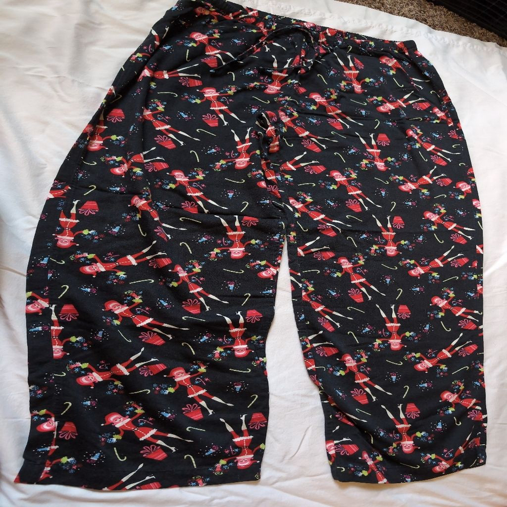 Joe Boxer Christmas Themed PJ Bottoms, Size Medium, Rayon/Cotton Blend